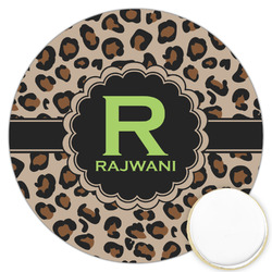 Granite Leopard Printed Cookie Topper - 3.25" (Personalized)
