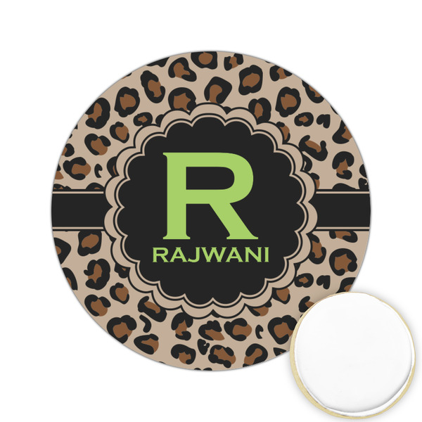 Custom Granite Leopard Printed Cookie Topper - 2.15" (Personalized)