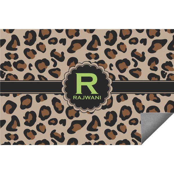 Custom Granite Leopard Indoor / Outdoor Rug - 4'x6' (Personalized)