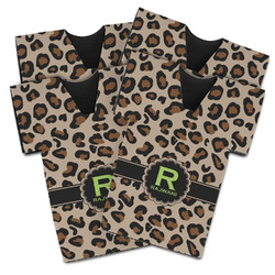 Granite Leopard Jersey Bottle Cooler - Set of 4 (Personalized)