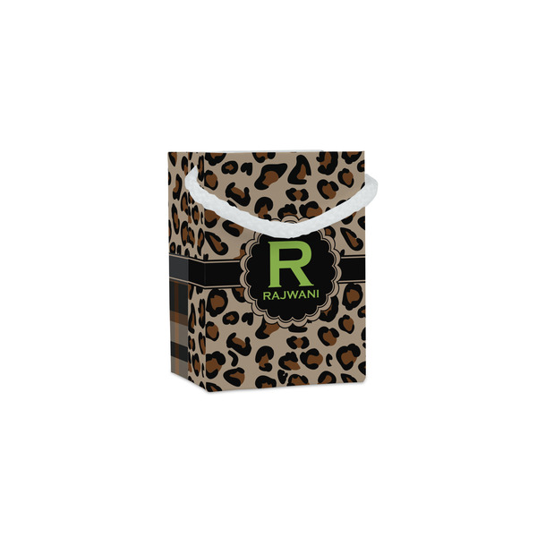 Custom Granite Leopard Jewelry Gift Bags - Gloss (Personalized)