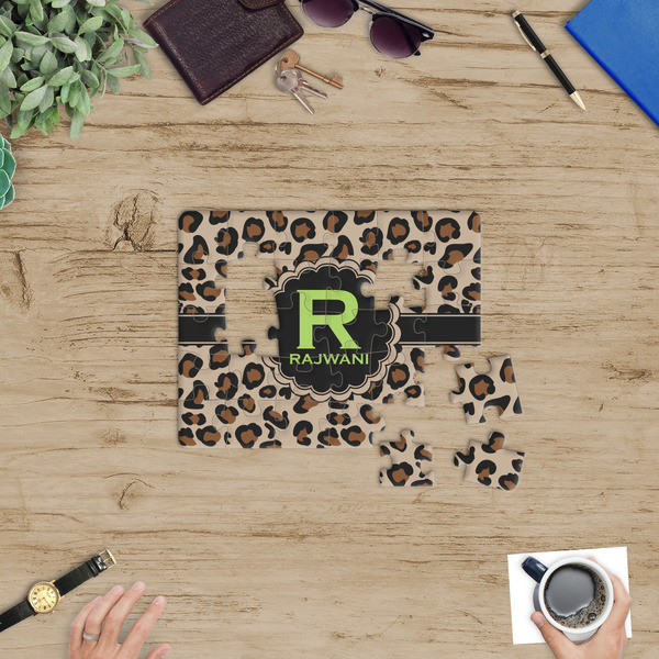 Granite Leopard Jigsaw Puzzle 30 Piece - In Context
