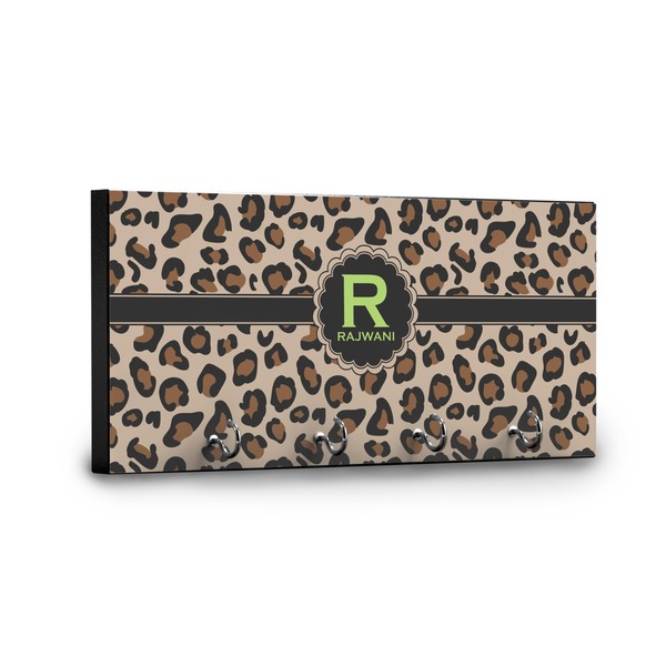 Granite Leopard Key Hanger - Front View with Hooks
