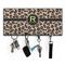 Granite Leopard Key Hanger w/ 4 Hooks & Keys