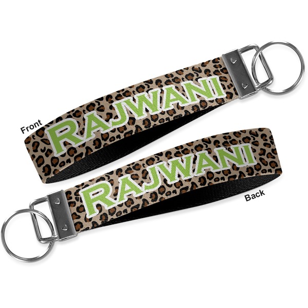 Granite Leopard Key-chain - Metal and Nylon - Front and Back