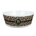 Granite Leopard Kid's Bowl (Personalized)