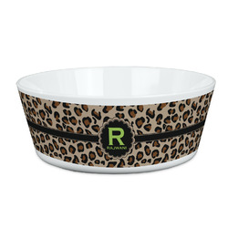 Granite Leopard Kid's Bowl (Personalized)
