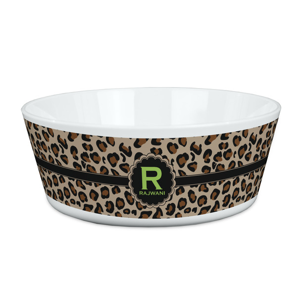Custom Granite Leopard Kid's Bowl (Personalized)