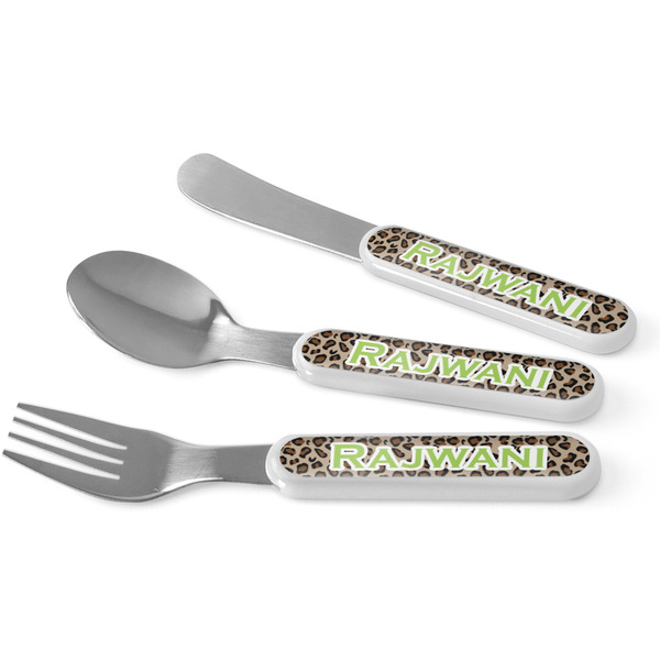 Custom Granite Leopard Kid's Flatware (Personalized)