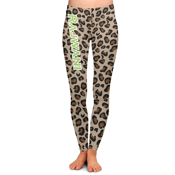 Custom Granite Leopard Ladies Leggings - 2X-Large (Personalized)
