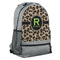 Granite Leopard Large Backpack - Gray - Angled View