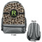 Granite Leopard Large Backpack - Gray - Front & Back View