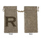 Granite Leopard Large Burlap Gift Bags - Front Approval