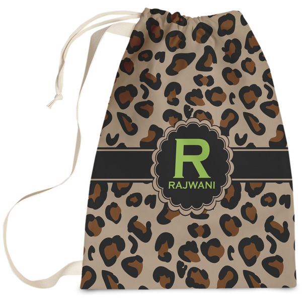 Custom Granite Leopard Laundry Bag (Personalized)