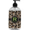 Granite Leopard Plastic Soap / Lotion Dispenser (16 oz - Large - Black) (Personalized)