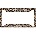 Granite Leopard License Plate Frame (Personalized)