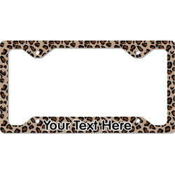 Granite Leopard License Plate Frame - Style C (Personalized)