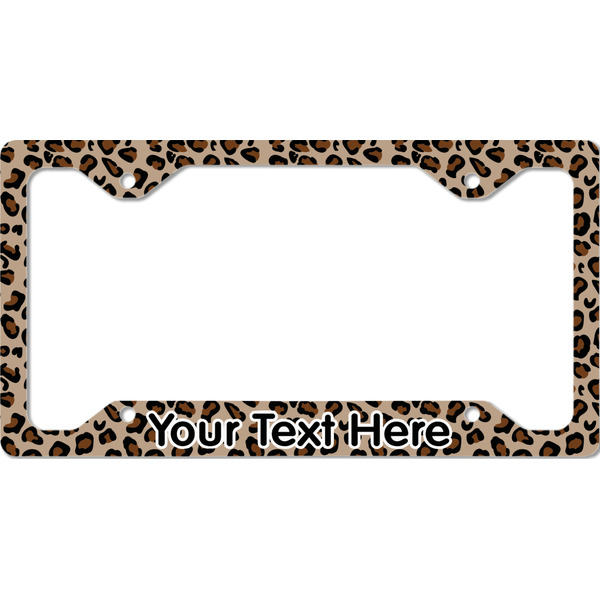 Custom Granite Leopard License Plate Frame - Style C (Personalized)