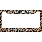 Granite Leopard License Plate Frame - Style B (Personalized)