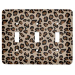 Granite Leopard Light Switch Cover (3 Toggle Plate)