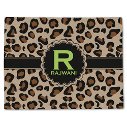 Granite Leopard Single-Sided Linen Placemat - Single w/ Name and Initial