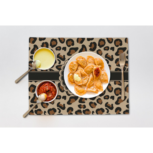 Granite Leopard Linen Placemat - Lifestyle (single)