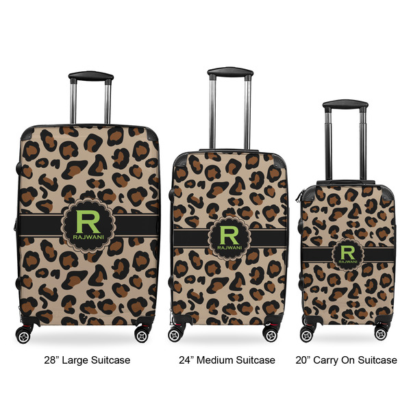 Granite Leopard Luggage Bags all sizes - With Handle