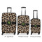 Granite Leopard Luggage Bags all sizes - With Handle