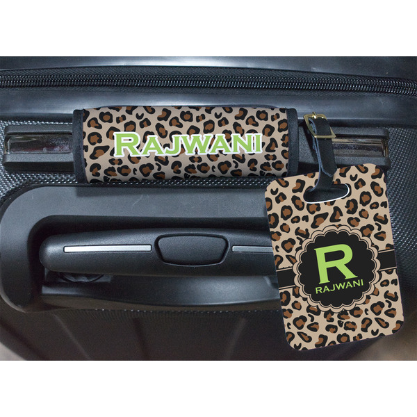 Granite Leopard Luggage Wrap & Tag