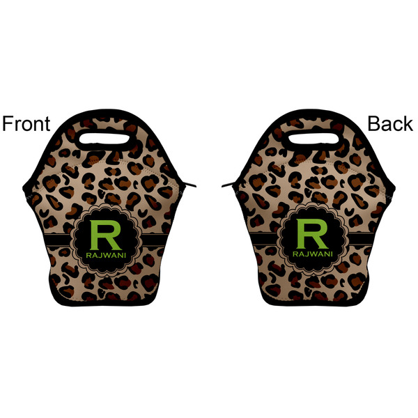 Granite Leopard Lunch Bag - Front and Back