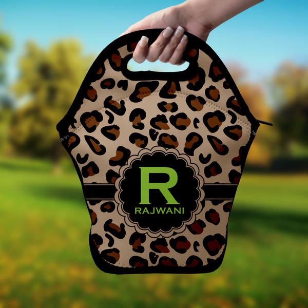 Granite Leopard Lunch Bag - Hand
