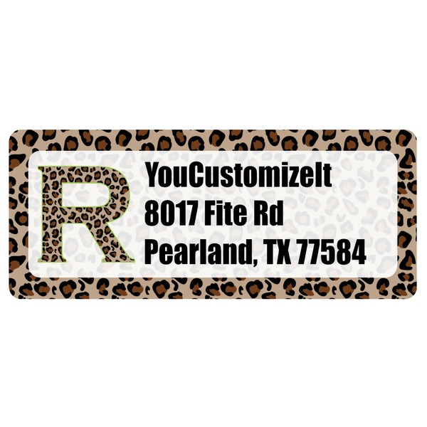 Custom Granite Leopard Return Address Labels (Personalized)