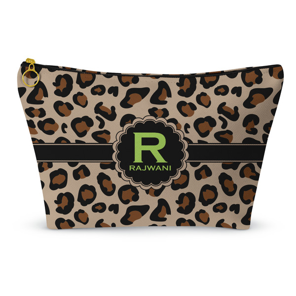 Custom Granite Leopard Makeup Bag - Large - 12.5"x7" (Personalized)