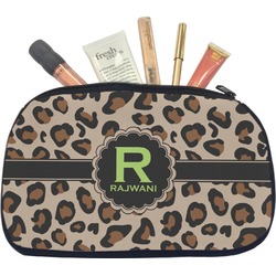 Granite Leopard Makeup / Cosmetic Bag - Medium (Personalized)
