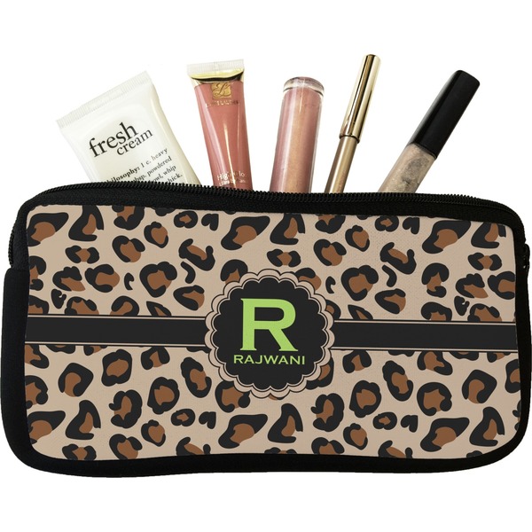 Custom Granite Leopard Makeup / Cosmetic Bag (Personalized)