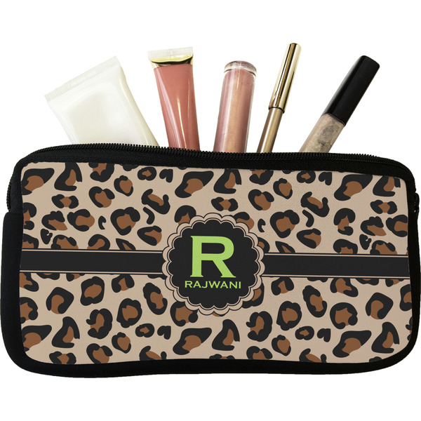 Custom Granite Leopard Makeup / Cosmetic Bag (Personalized)