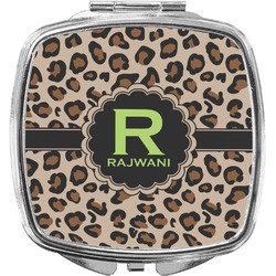 Granite Leopard Compact Makeup Mirror (Personalized)