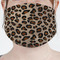 Granite Leopard Mask - Pleated (new) Front View on Girl
