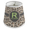 Granite Leopard Poly Film Empire Lampshade - Angle View