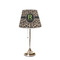 Granite Leopard Poly Film Empire Lampshade - On Stand
