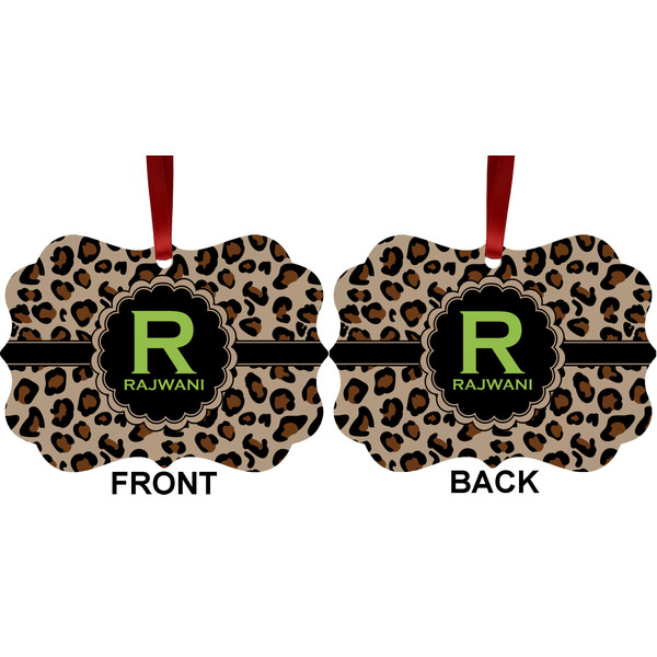 Granite Leopard Metal Benilux Ornament - Front and Back (APPROVAL)