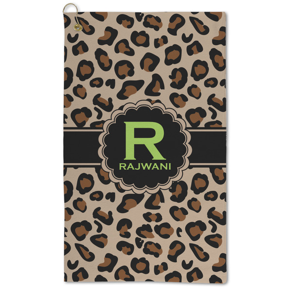 Custom Granite Leopard Microfiber Golf Towel (Personalized)