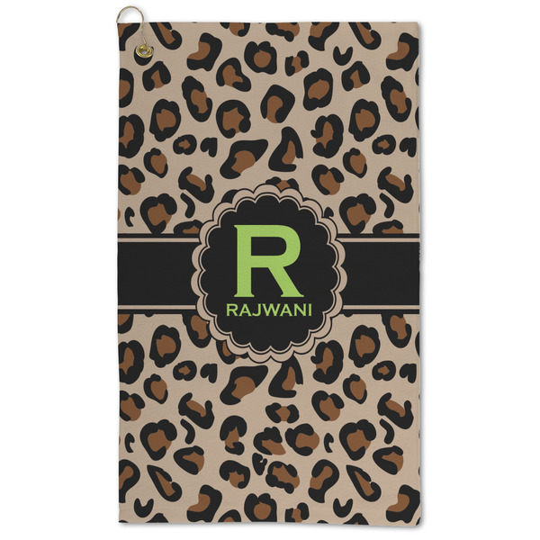 Custom Granite Leopard Microfiber Golf Towel (Personalized)
