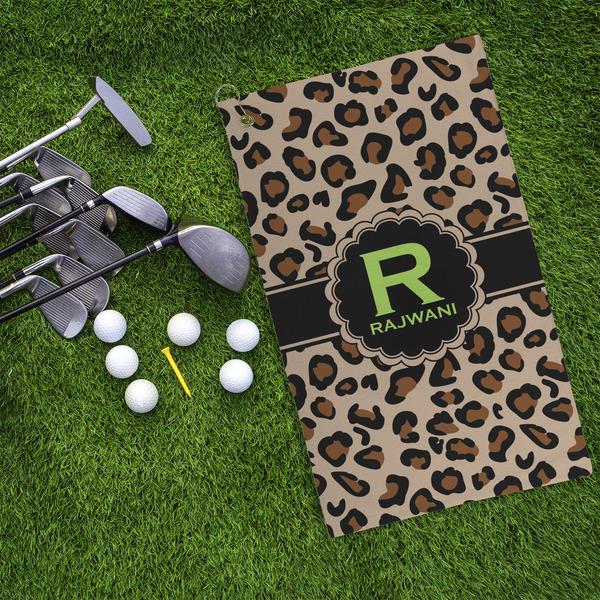 Granite Leopard Microfiber Golf Towels - LIFESTYLE