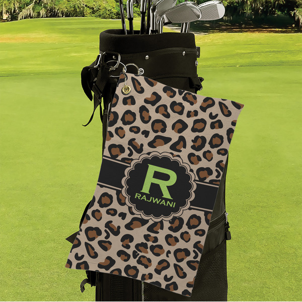 Granite Leopard Microfiber Golf Towels - Small - LIFESTYLE