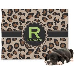 Granite Leopard Dog Blanket (Personalized)