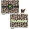 Granite Leopard Microfleece Dog Blanket - Regular - Front & Back