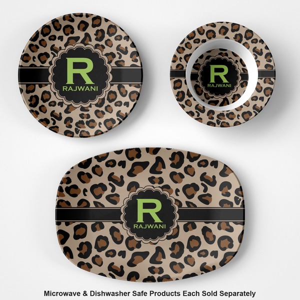 Granite Leopard Microwave & Dishwasher Safe CP Plastic Dishware - Group