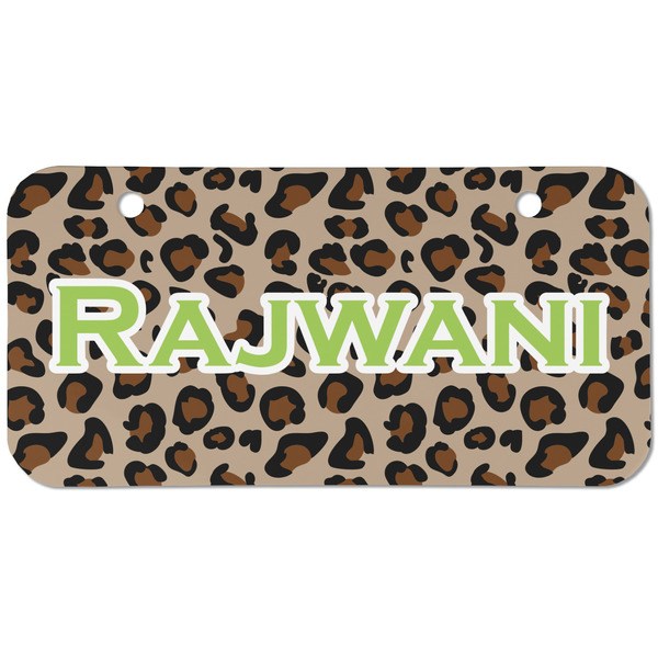 Granite Leopard Mini Bicycle License Plate - Two Holes