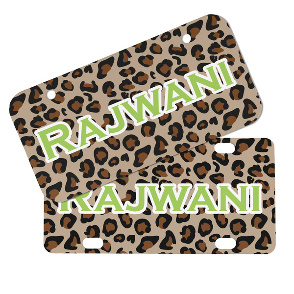 Granite Leopard Mini License Plates - MAIN (4 and 2 Holes)